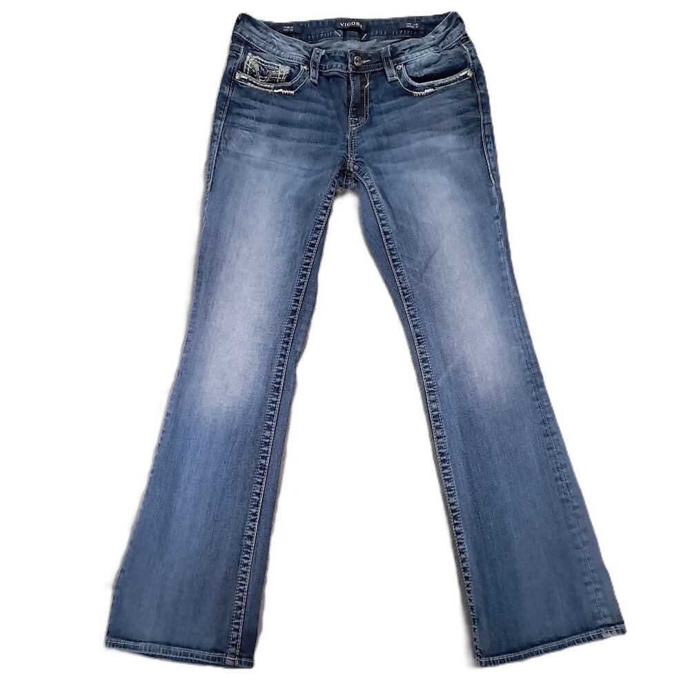 VIGOSS Dublin Boot Cut Jean Women 32x32, Tag 7/8x33 Heritage Fit Embellished